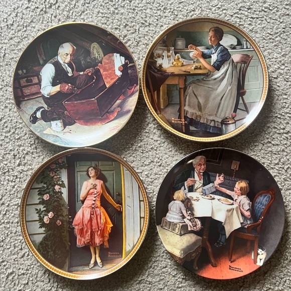 Other - Norman Rockwell Decorative Plates